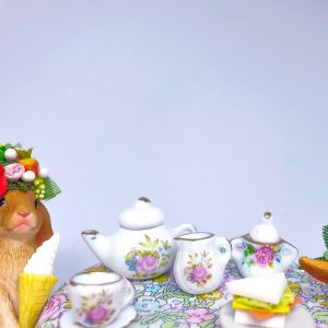 Miniature Bone China Sugar Pot
