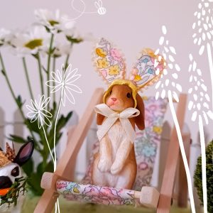 Spring Easter Bunny Ears and Cotton Tail